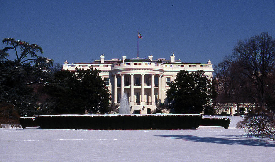 Winter White House  Photograph by Skip Willits
