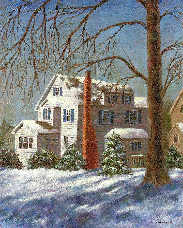 Winter White Painting by Susan Savad