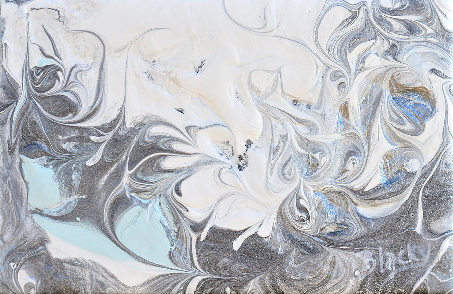 Abstract Painting - Winter Wind by Donna Blackhall