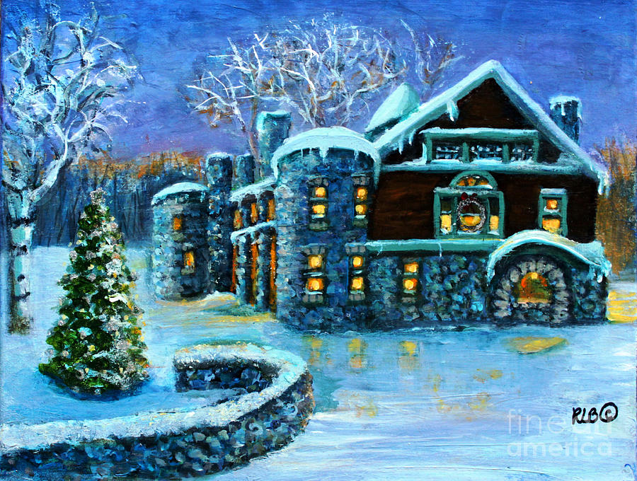 Winter Wonderland at the Paine Estate Painting by Rita Brown