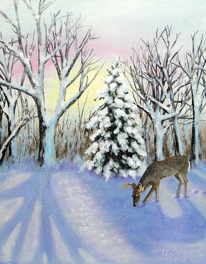 Winter Wonderland Painting by Janet Greer Sammons