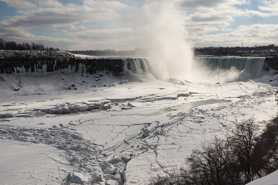 Winter Wonderland - Spectacular Niagara Falls Ice Buildup  Photograph by Georgia Mizuleva