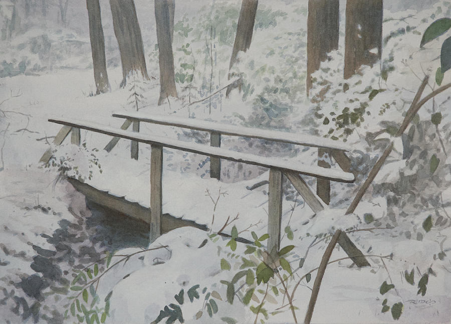 Winter Woods Painting by Christopher Reid