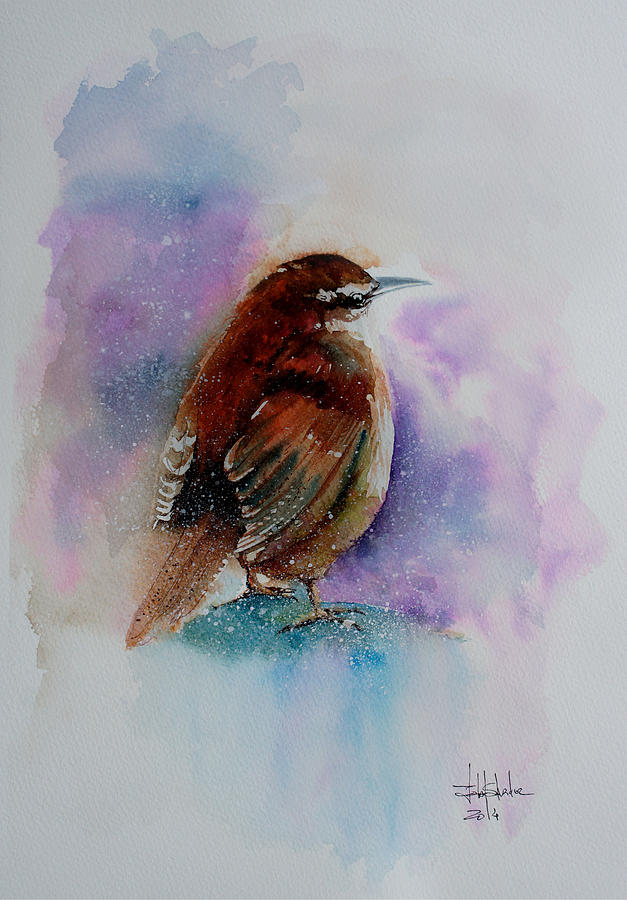 Animal Painting - Winter Wren by Isabel Salvador