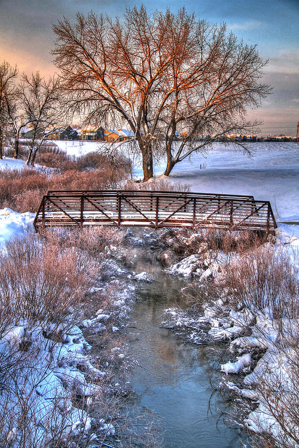 Winters Bridge Photograph by Scott Mahon