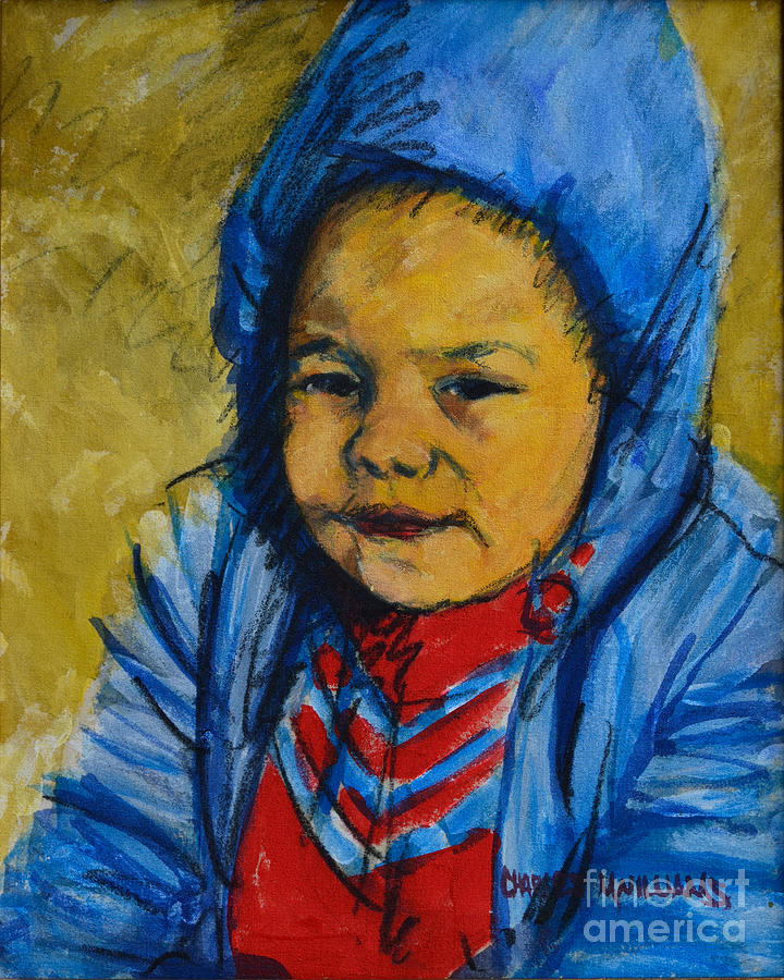 Winters Child Painting
