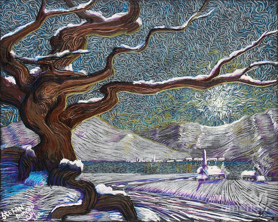 Winters Day Painting by Stefan Duncan