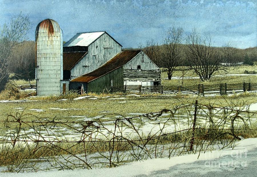 Winters End Prince Edward County Painting by Robert Hinves