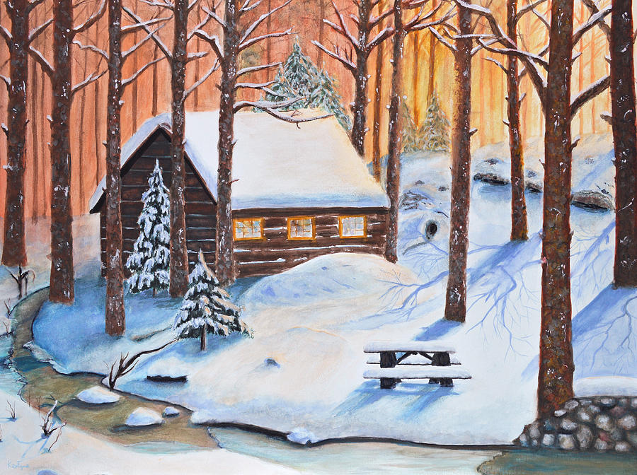 Winters escape Painting by Ken Figurski