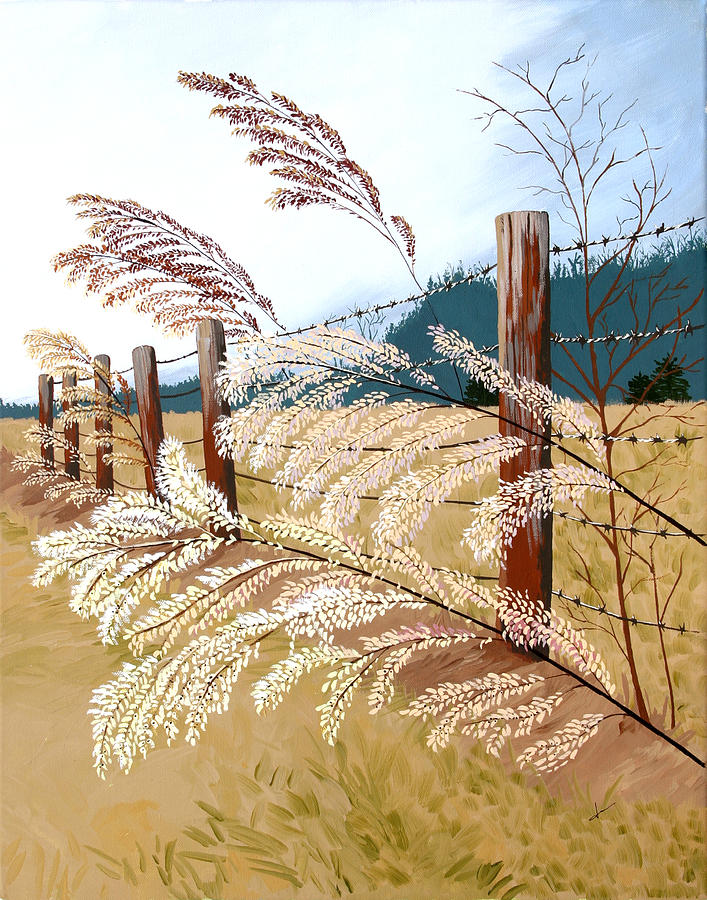Nature Painting - Winters Flowers by Jennifer Donald Nature Painting - Winters Flowers by Jennifer Donald