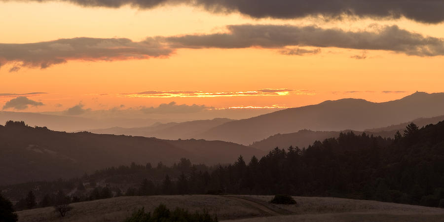 Winters Gift - Sunrise from Borel Hill Photograph by Matt Tilghman