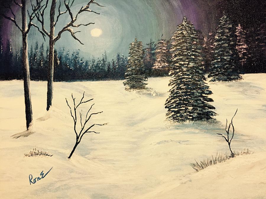Winters Kiss Painting by Ronnie Egerton
