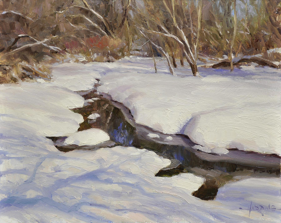 Winter Painting - Winters Mirror by Scott Harding