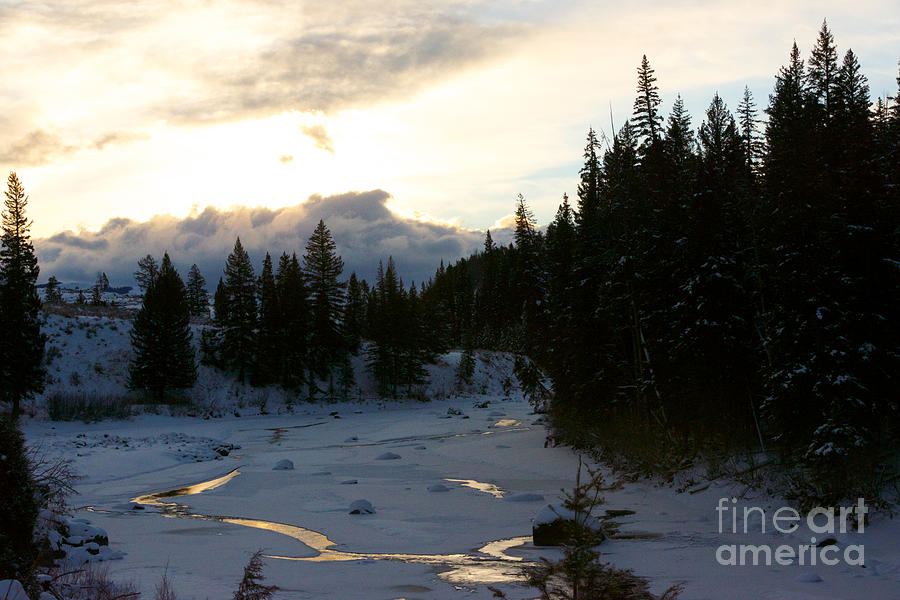 Yellowstone National Park Photograph - Winters Sunrise by Birches Photography