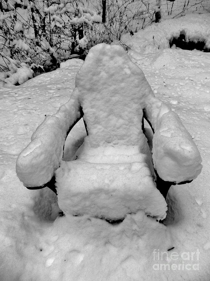 Winters Time for a Seat Photograph by Hominy Valley Photography