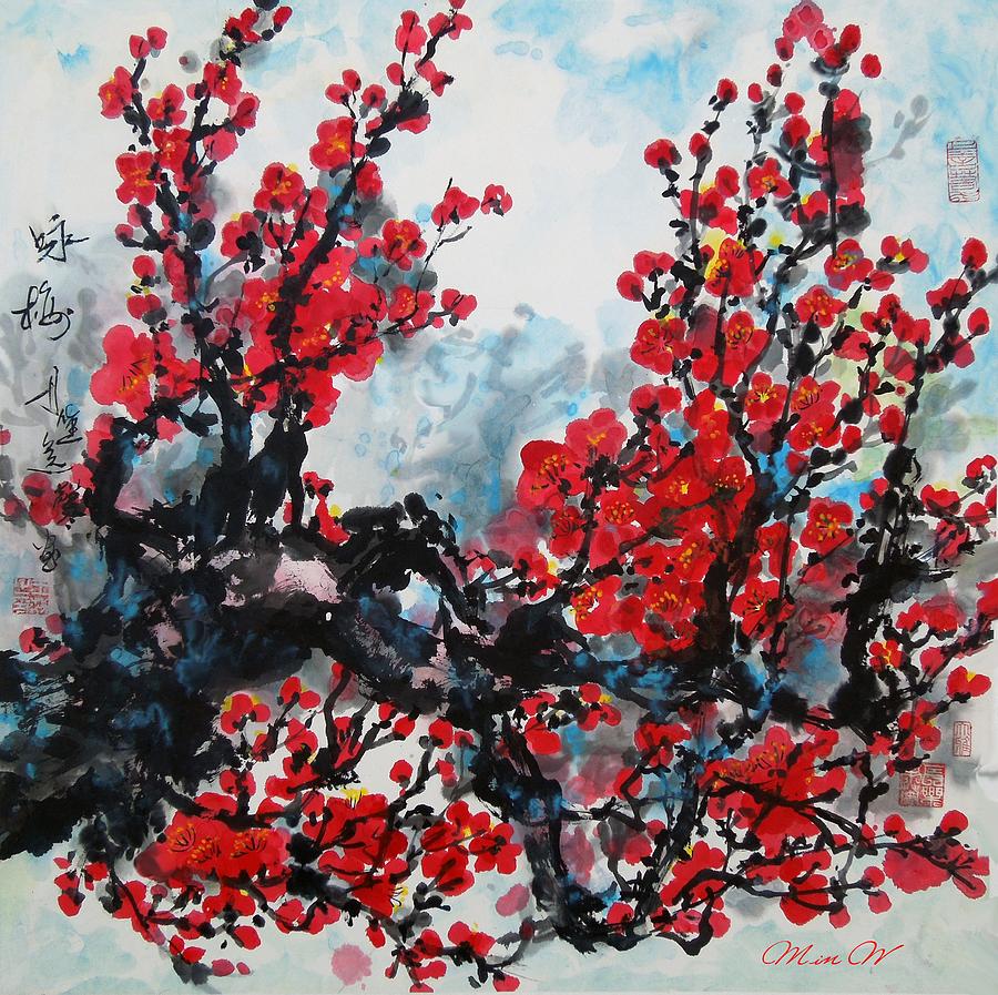wintersweet No. 2 Painting by L R B