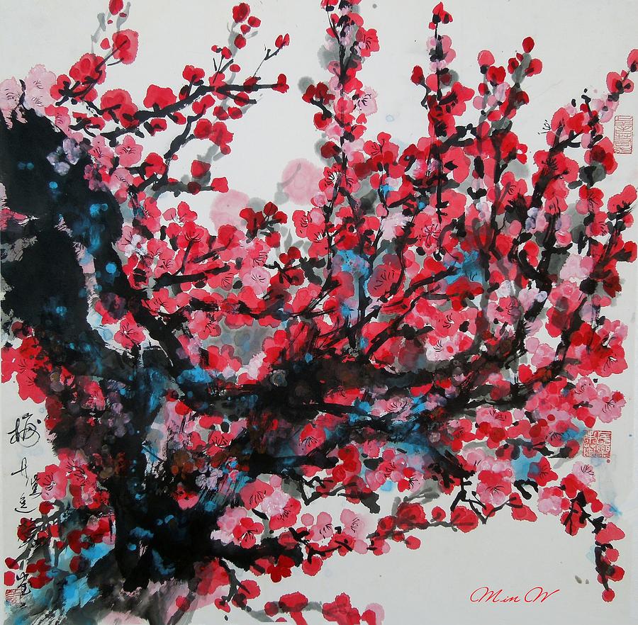 Wintersweet No. 3 Painting by L R B