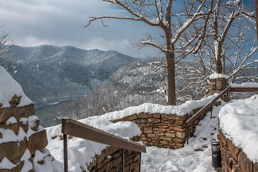Wintertime at Hawks Nest  Photograph by Mary Almond