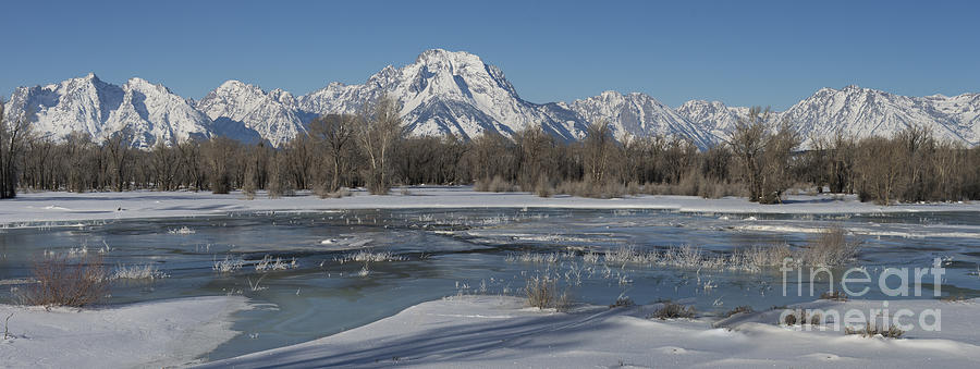 Winter Photograph - Wintertime in the Tetons by Sandra Bronstein