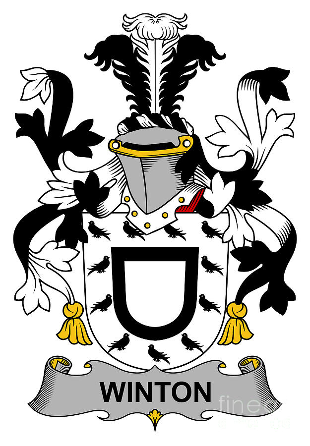 Winton Coat Of Arms Irish Digital Art By Heraldry - Pixels