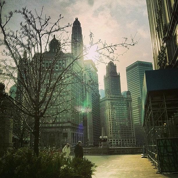 Chicago Photograph - #wintry #clouds #beautifulsky #magical by Jennifer Gaida