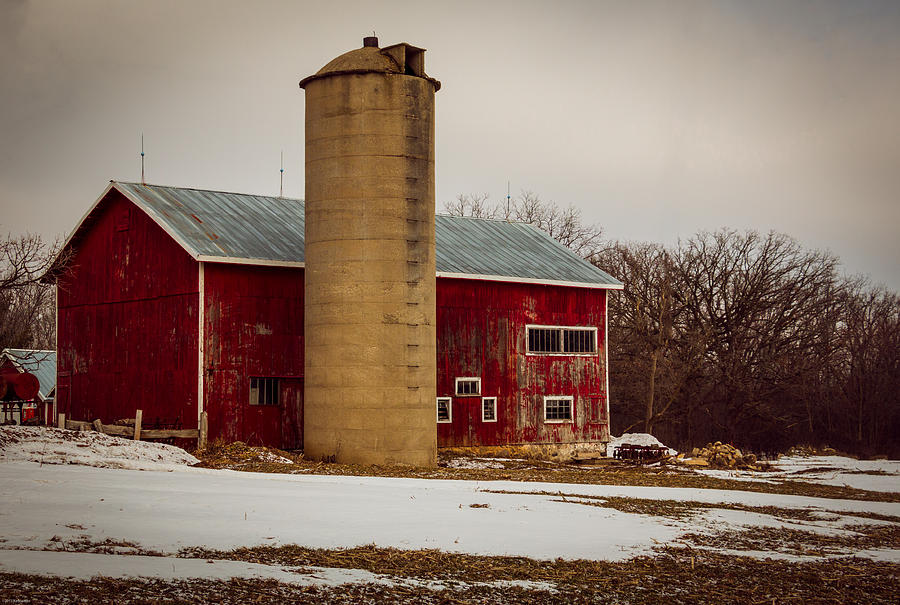 Wintry Day on the Farm Photograph by Kathleen Scanlan