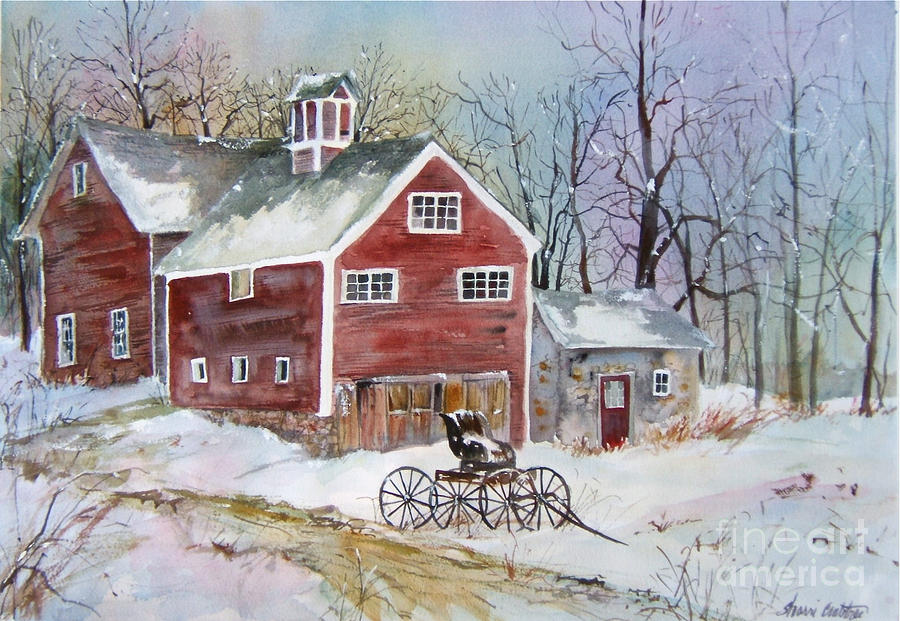 Wintry Morning Painting by Sherri Crabtree - Fine Art America