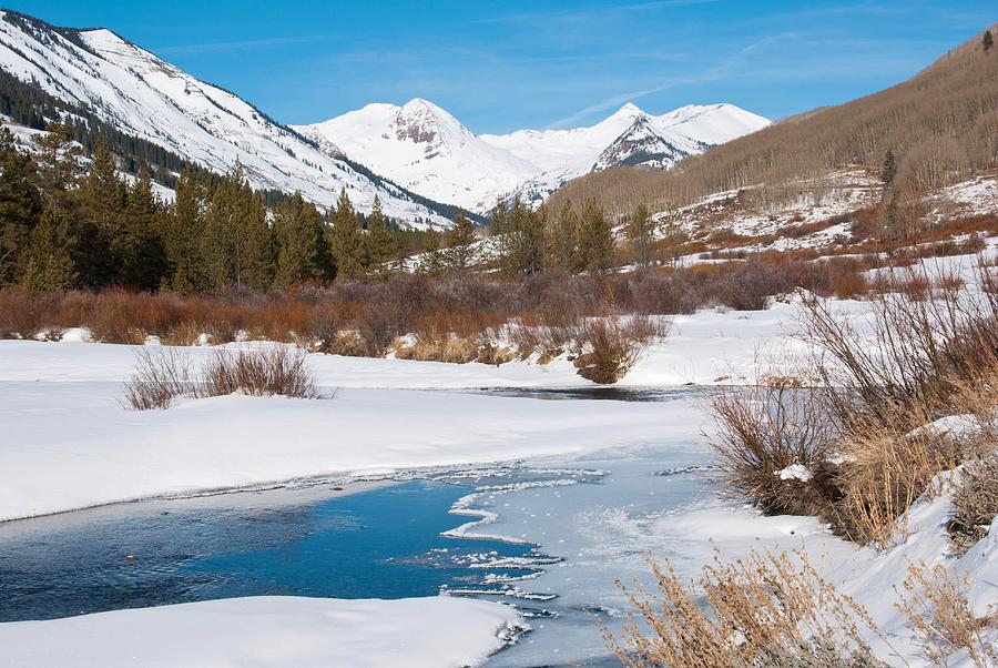 Wintry Rocky Mountain Landscape Photograph by Cascade Colors