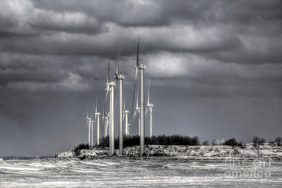 Wintry Windmills Photograph by Jim Lepard