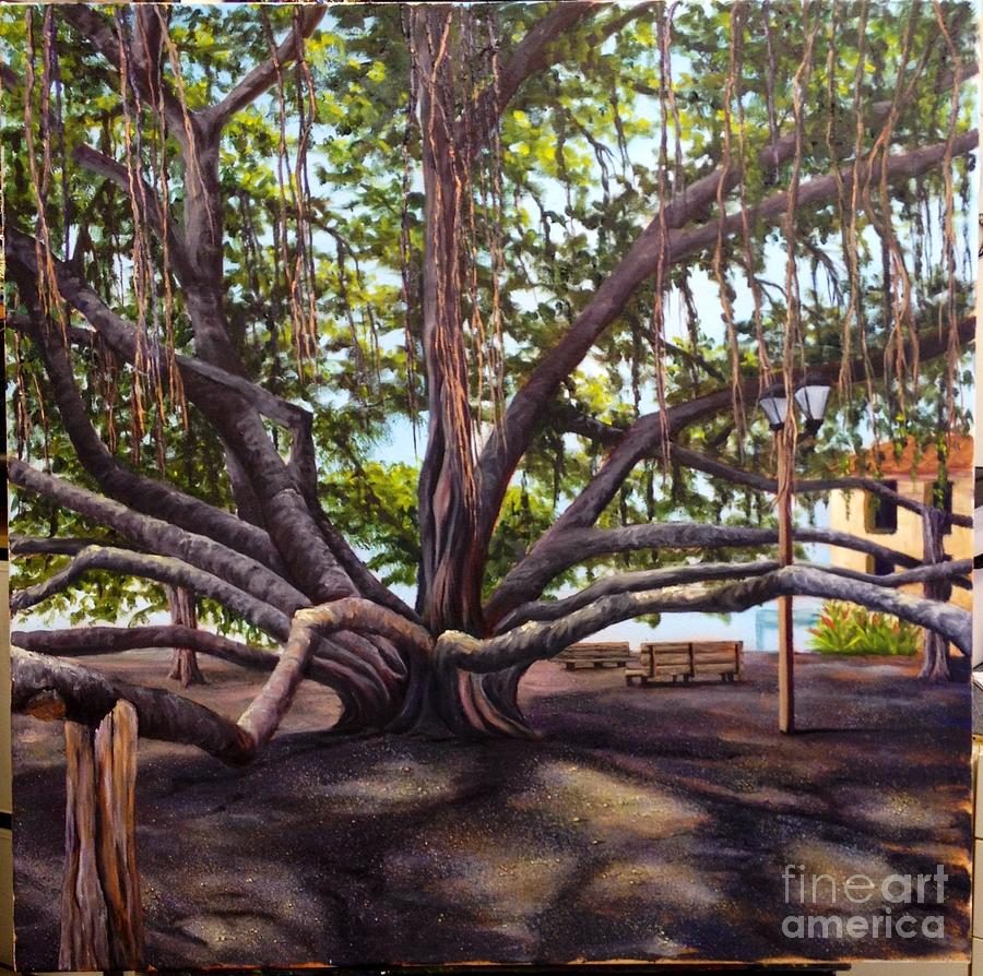 WIP Banyan Tree 7 Painting by Darice Machel McGuire