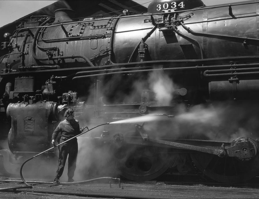 Transportation Photograph - Wiper in Clinton Iowa 1943 by Mountain Dreams