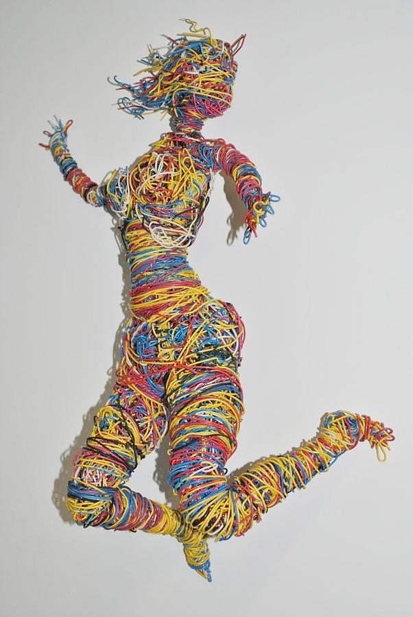 Wire Sculpture of a Woman
