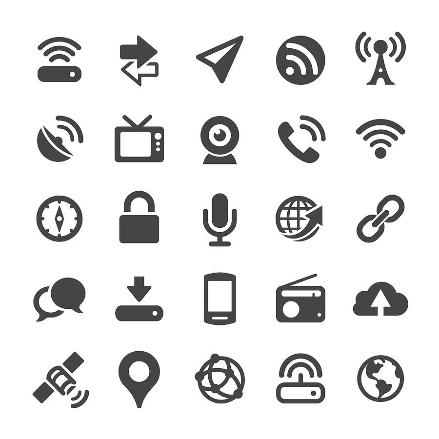 Wireless Icons - Smart Series Drawing by -victor-