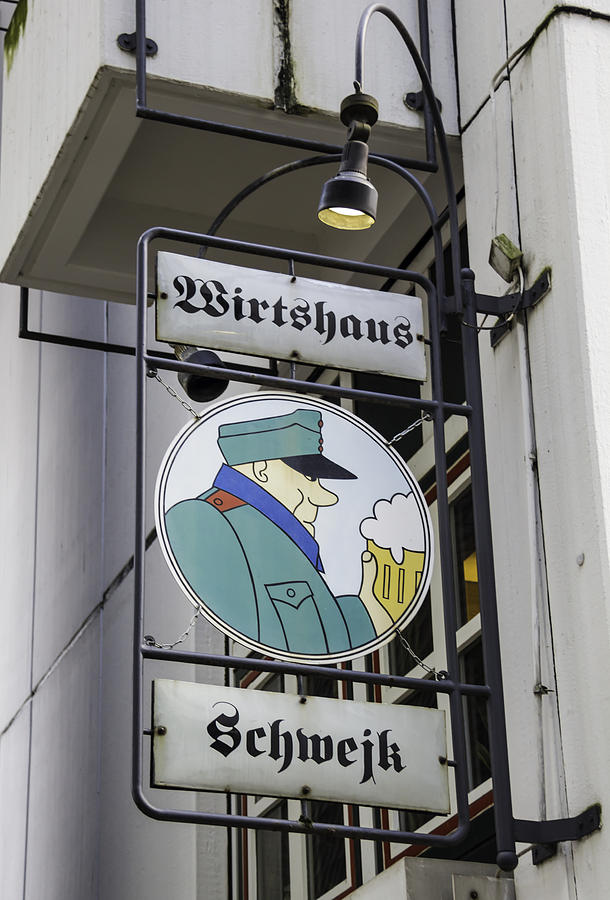 Wirtshaus Schwejk Sign Cologne Germany by Teresa Mucha