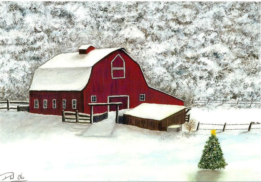 Wisconsin Christmas Painting by Dan Wagner