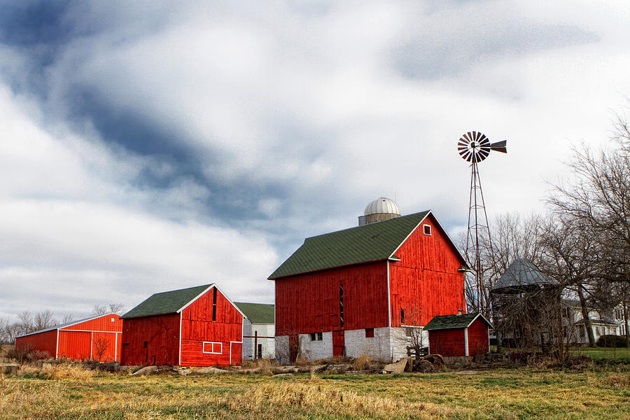 Wisconsin Farm in Winter Photograph by Earl Carter - Fine Art America