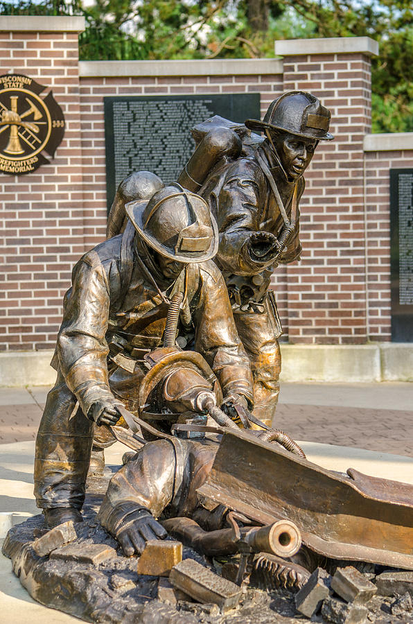 Wisconsin State Firefighters Memorial 7  Photograph by Susan McMenamin