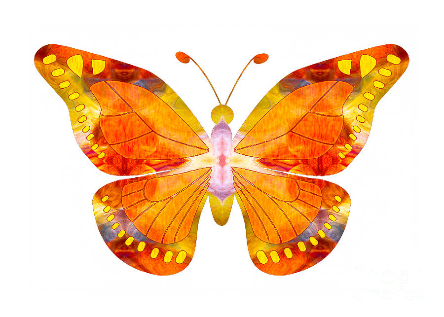 Abstract Digital Art - Wisdom and Flight Abstract Butterfly Art by Omaste Witkowski by Omaste Witkowski
