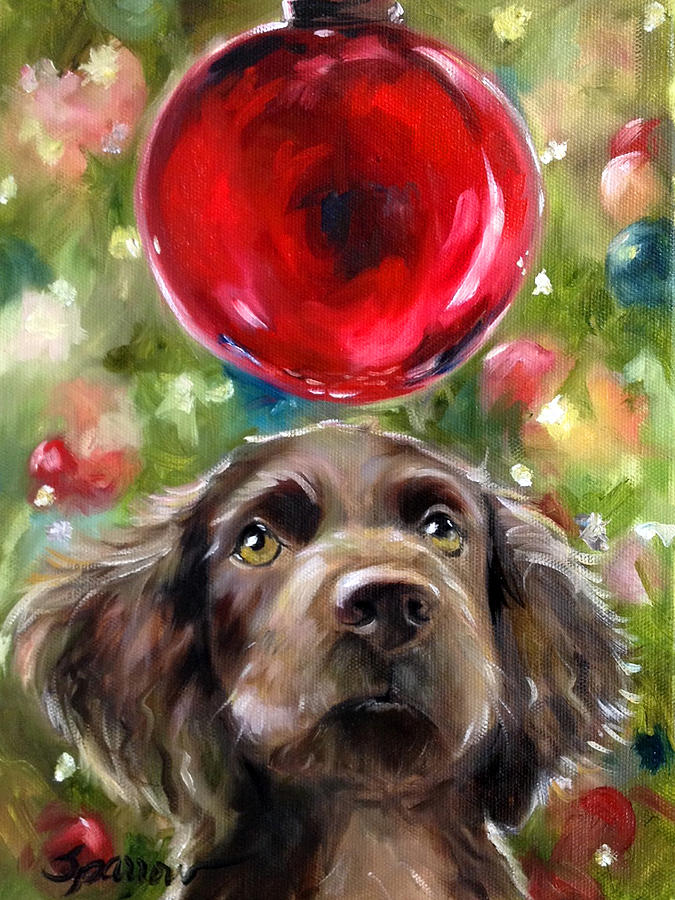 Christmas Painting - Wish by Mary Sparrow