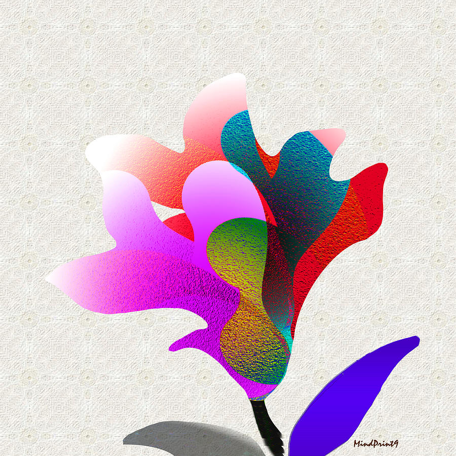Wishful Flower Digital Art by Asok Mukhopadhyay