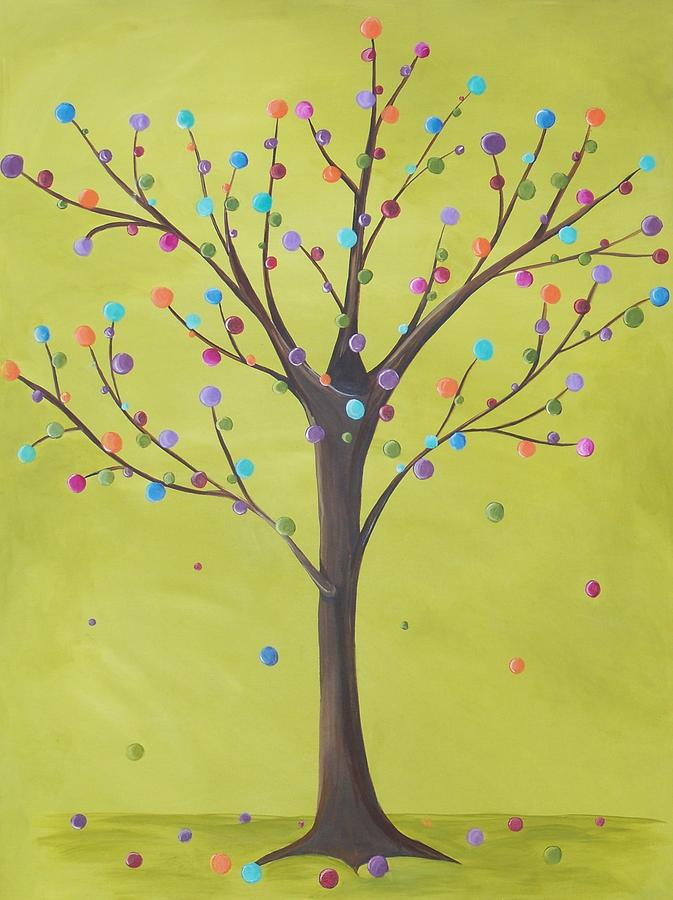 Tree Painting - Wishing Tree by Tracie Davis