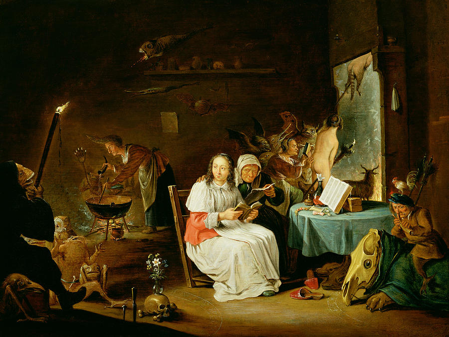 Magic Painting - Witches Preparing For The Sabbat by David the Younger Teniers