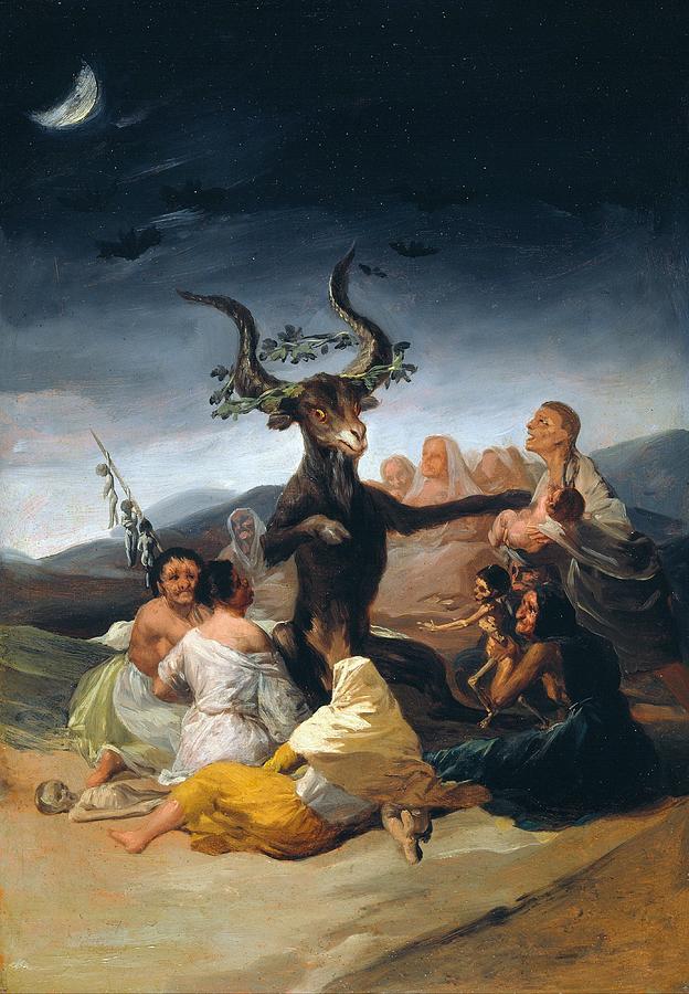 Francisco Goya Painting - Witches Sabbath by Francisco Goya