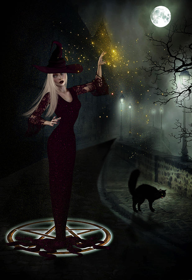 Witching Hour Digital Art By Suzanne Amberson Fine Art America