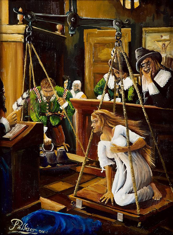 Witch Weighers Painting by John Palliser