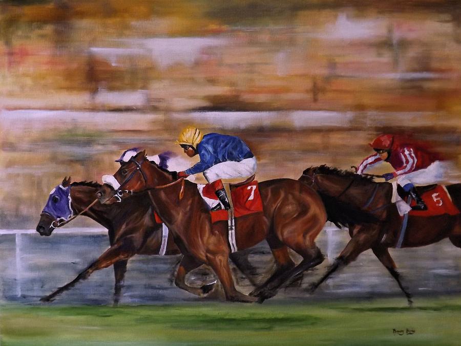 WITH A RUN DOWN THE OUTSIDE by Barry BLAKE WITH A RUN DOWN THE OUTSIDE by Barry BLAKE