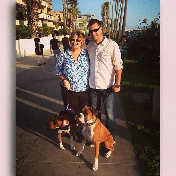 Dog Photograph - With Damir And Benji @ Venice Beach!! by Susan Scott 