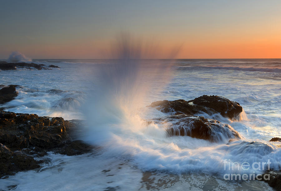 Splash Photograph - With Force by Michael Dawson