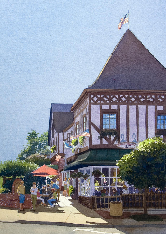 San Diego Painting - With Friends at Stratford Square by Mary Helmreich San Diego Painting - With Friends at Stratford Square by Mary Helmreich