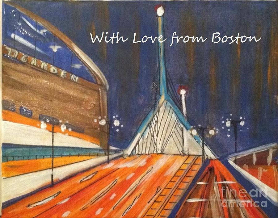 With Love from Boston Painting by Jacqui Hawk
